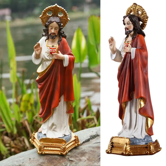 Religious Jesus Figurine Christian Jesus Resin Church Ornament Resin Crafts Church Supplies Religioso Statue Sculpture Ornaments