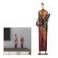 Retro African Woman Sculpture Artistic Character Statue Table Stand Decor B