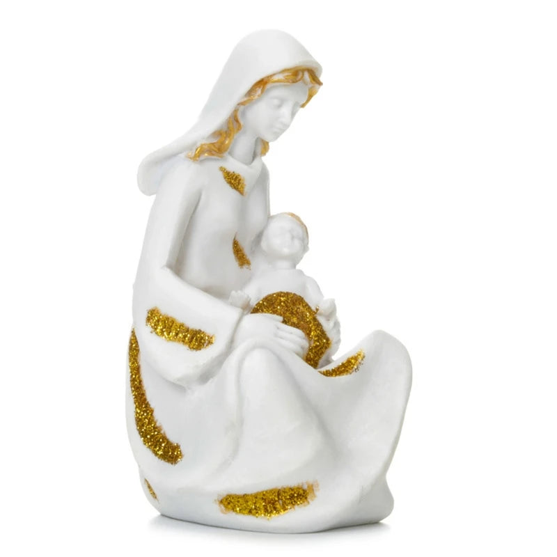 Jesus Furnishing Articles Resin Statue Nativity Scene Christmas Perfect Gift Living Room Table Crafts Home Decoration