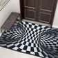Widely Used Carpet Door Mat Door Area Rug Bottomless Hole Illusion Optical Polyester Fiber Material New Durable