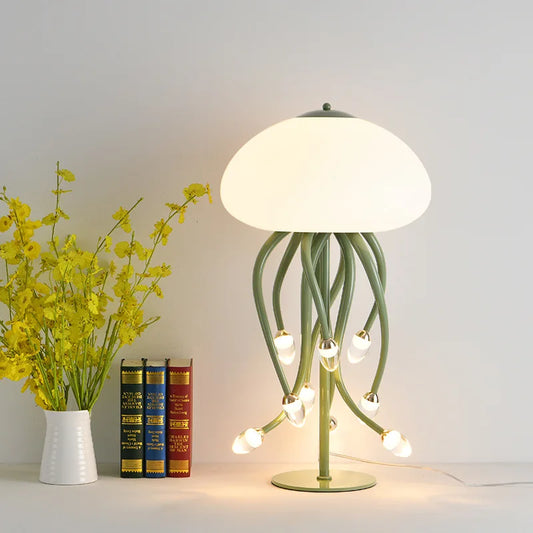 Cream style Pendant lamp for Living Room Bedroom Hotel Home Decor designer Glass Hanging Light jellyfish chandelier