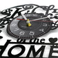 The Kitchen The Heart of The Home Inspired Vinyl Record Clock Modern Design Vinyl Wall Watch Kitchen Decor Noiseless Timepieces