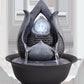 Indoor Electric Tabletop Fountain With LED Lights Decorative Tiered Rock And Waterfall Design Quiet & Soothing