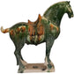 Excavated From the Imitation Museum Home Decor Tang Sancai Green Glazed War Horse Antique Porcelain Antiques Antiques Room
