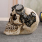 1 Pcs Steampunk Resin Craft Skull Horror Statue Creative Sculpture Birthday Gift Home Office Vintage Punk Decoration Skull
