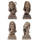 Creative Resin Crafts Jesus Christ Head Bust Statue Antique Bronze Finish Meditation Praying Sculpture Collectible Figurines