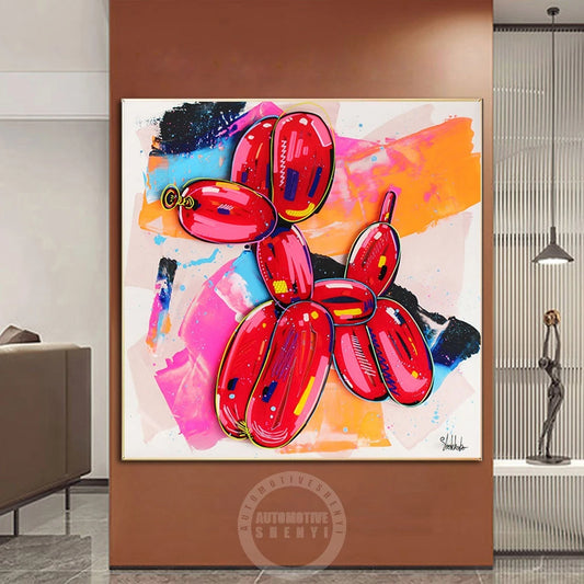 Graffiti Balloon Dog Canvas Painting Abstract Pop Art Sculptures Posters Colorful Print Wall Picture Living Room Home Decoration