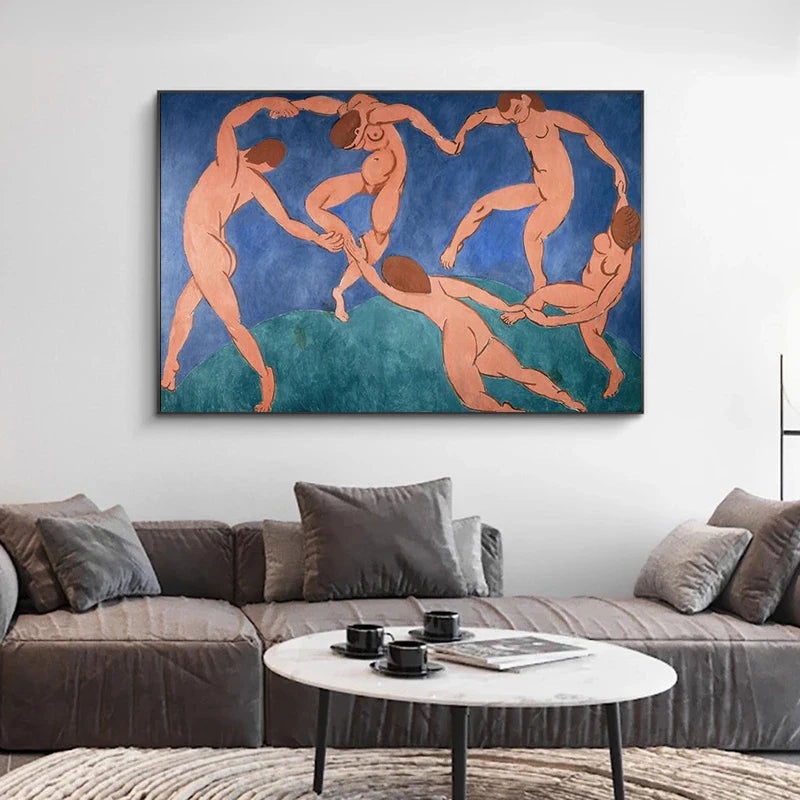 Canvas Painting The Dance By Henri Matisse Abstract Fauvism Posters and Prints Wall Art Pictures for Living Room Home Decor