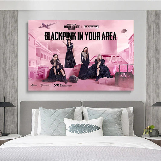 2023 New Kpop-Blackpinks Canvas Painting Poster Prints Wall Art Picture Home Decor Living Room Bedroom Decorate Cute Girl Gift