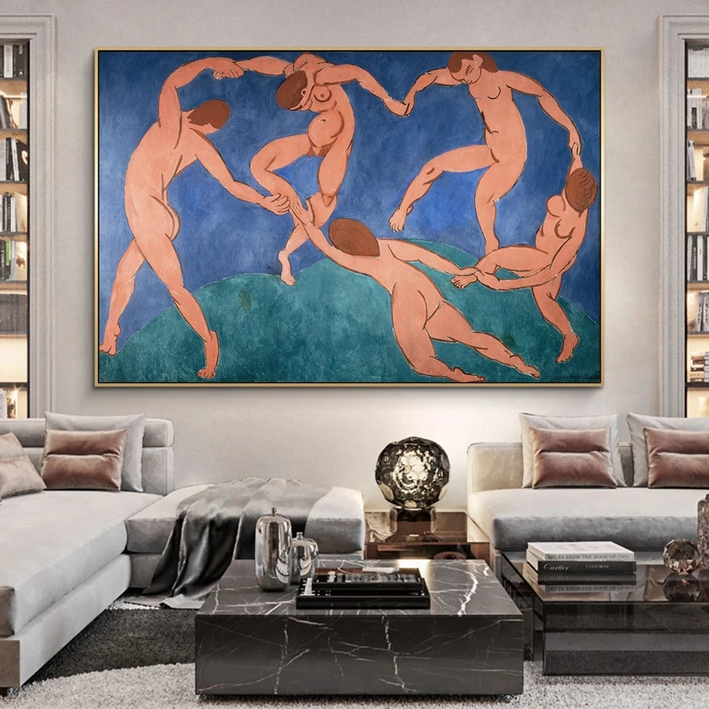 Canvas Painting The Dance By Henri Matisse Abstract Fauvism Posters and Prints Wall Art Pictures for Living Room Home Decor