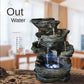 New Resin Decorative Indoor Water Fountains Craft Desktop Rockery Feng Shui Water Fountain