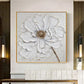 Pintura de lienzo de flores de rosas blancas Blooming Modern Bloom Floral Wall Art Partter Imagen para sala de estar Decoración del hogar