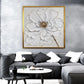 Pintura de lienzo de flores de rosas blancas Blooming Modern Bloom Floral Wall Art Partter Imagen para sala de estar Decoración del hogar