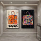 Modern Fashion Bag Poster Art imprime graffiti pop art art de luxo em tela pintura galeria