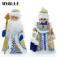 New Year 30cm Christmas Ornaments Santa Claus Figurine ,Electric Santa Claus Snow Maiden Musical Dancing For Home Decor Navidad