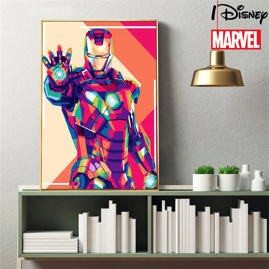 Marvel Iron Man Disney Anime The Avengers Poster Graffiti Art Painting Street Pop Art Canvas Se estampado en el arte de la pared Rala de niños