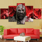 Gamer Wall Art 5pcs God of War Kratos Juego Modular lienzo Posters Fotos HD Impresiones Pinturas Decoración de la sala del hogar Decoración de la sala de estar