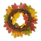 Autumn Door Wreath Harvest Front Door Wall Hanging Maple Leaf Rattan Pumpkin Pinecone Wreath Thanksgiving Harvest Festival Decor