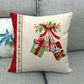 Christmas Decoration Cushion Cover Santa Claus Sofa Pillow Cover Holiday Decoration Pillowcase Linen Pillows Pillowcase 45x45cm