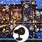 Snowfall LED Light Projector Christmas Laser Projector Light Outdoor White Snowflake Landscape Spotlight for Patio Garden Decor