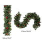 1.8/2.7m Illuminated Christmas LED Light Rattan Berries Pine Cones Garlands Decoration for Doors Trees Fireplaces Wall