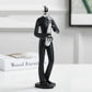 Nordic Creativity Band Character Series Statuut 27/28cm Violist Figurines Morden Home Decor Crafts Decoratie Sculptuur