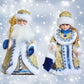 New Year 30cm Christmas Ornaments Santa Claus Figurine ,Electric Santa Claus Snow Maiden Musical Dancing For Home Decor Navidad