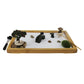 Jardin de sable zen pour le bureau avec râteau, pont, arbre, accessoires de table de bureau de roche, mini kit de sable de sable zen cadeaux de méditation