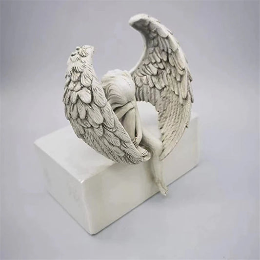 Creatieve beeldhouwkunst Decoratie Redemption Angel standbeeld ornamenten Redemption StatUette religieuze beeldjes tuinhuis decoratie