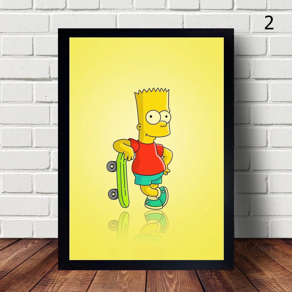 Disney Animation The Simpsons Bart Póster Impresiones Arte de pared Pintura Arte de pared para sala de estar Decoración del hogar el mejor regalo