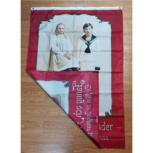 Flag de Fanny et Alexander 3ft * 5ft (90 * 150cm) Taille Décorations de Noël pour le drapeau de la maison Bannière intérieure Décor extérieur H90