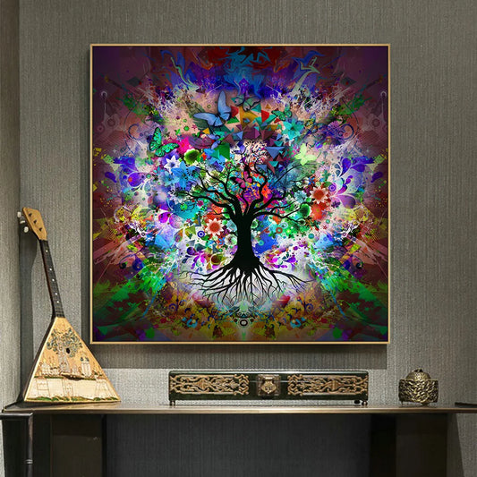 Tree of life by Gustav Klimt Scandinavian Landscape Wall Art Canvas Poster and Prints Abstract Art Picture for Living Room Decor