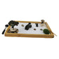 Jardin de sable zen pour le bureau avec râteau, pont, arbre, accessoires de table de bureau de roche, mini kit de sable de sable zen cadeaux de méditation