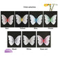 12 piezas Ambilight doble capa 3D Pegatinas de pared de mariposa para la sala de decoración de bodas Decoración de mariposas decoración de artesanios de arte magnet