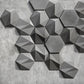 3D Geometric Concrete Wall Brick Silicone Mold Cement TV Background Wall Brick Mold hexagon plaster molds