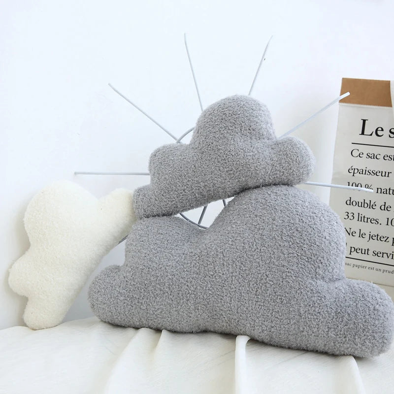 Custice taglie 3 dimensioni cuscinetto a forma di nuvola cuscino ripieni di peluche di peluche da letto per bambini decorazione per la casa