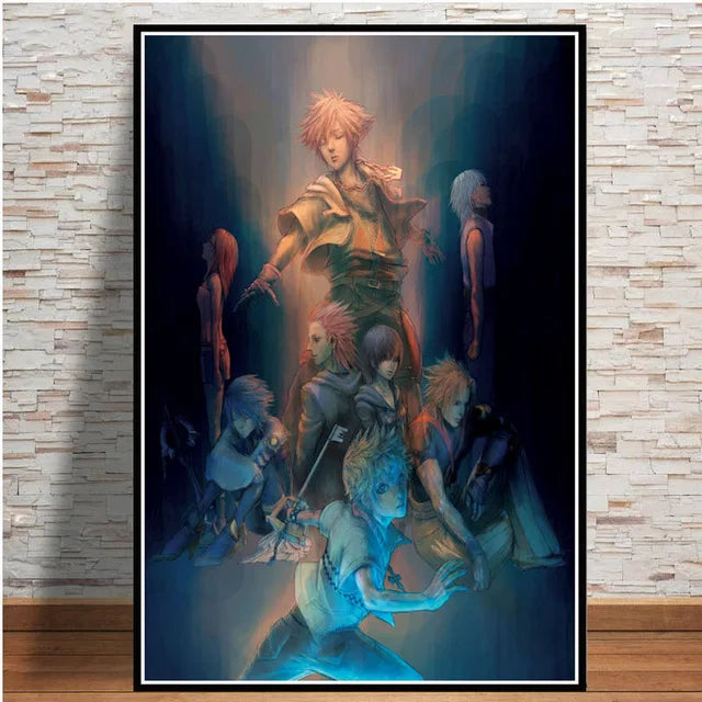 Nordic Poster New Video Game Anime Movie Pop Kingdom Hearts Posters and Prints Canvas Painting Wall Art Pictures Home Decoration