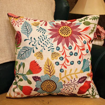 30x50/45/55/65x60/70x60cm American country retro flower cushion cover large back pillowcase decorative pillow cover