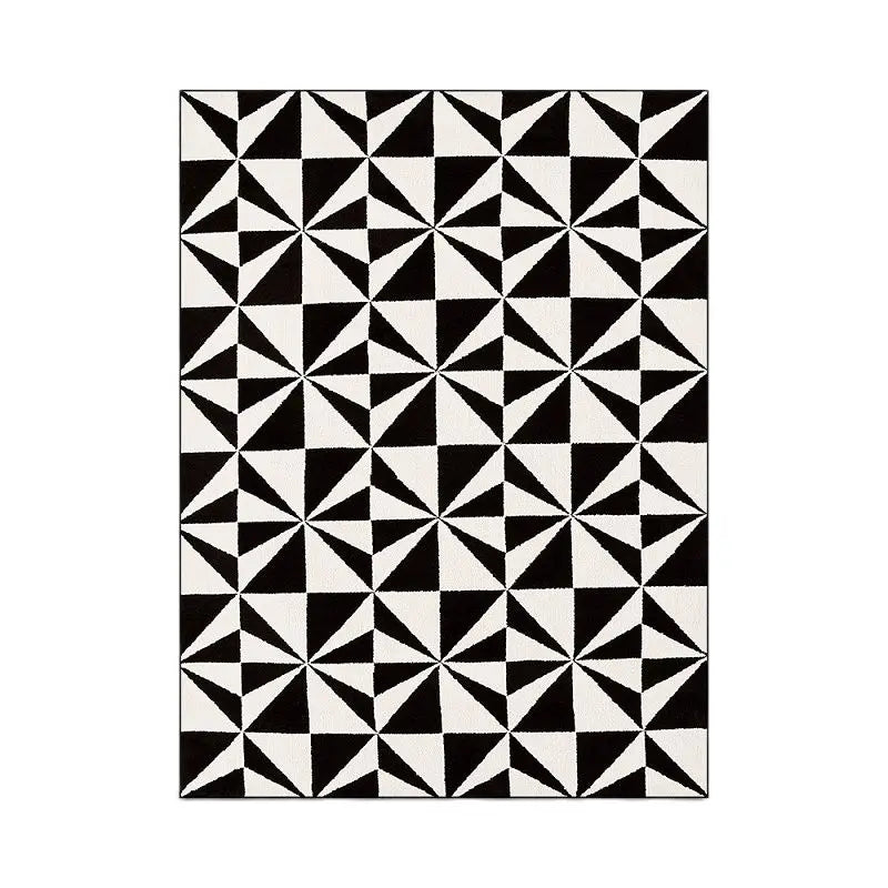 Bubble Kiss Optical Illusion Carpets For Living Room Home Abstract Geometric Foot Pad White Black 3D Art Decoration Bedroom Rug