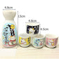 5-teiliger Weinset Japanische Maneki Neko Keramik Sake Set (1 Tokkuri Flasche 200ml und 4 Ochoko Cup) Glückskatze Getränkeware