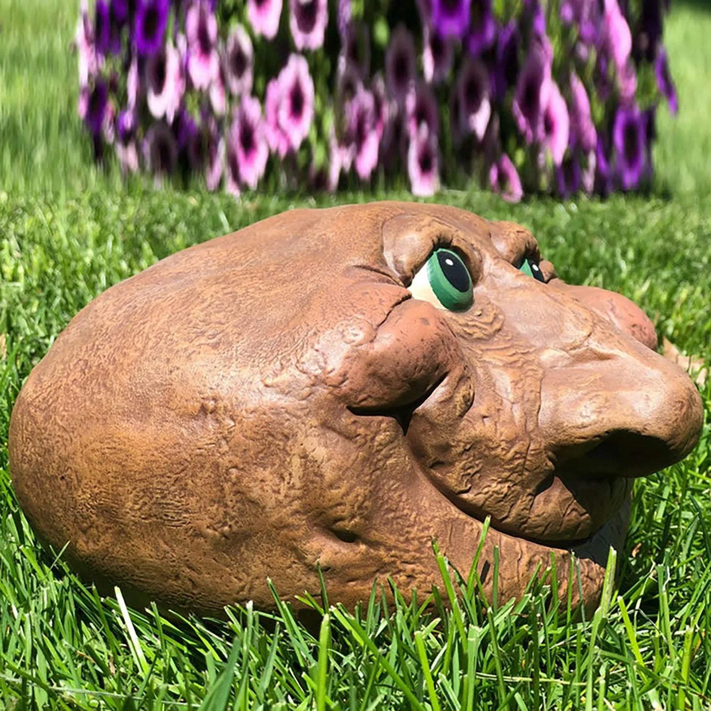 Sculptures de résine de jardin drôle de rock-face art des résines