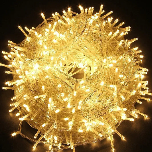 LED String Lights 10 20 30 50 100M Festoon Lamps Waterproof Fairy Lights Outdoor Garland Party Holiday Christmas Decoration