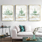 Moderne Gold Marmor Grüne Islamische Kalligraphie Allahu Akbar Wandkunst Leinwand Malereien Poster Print Bild Wohnzimmer Wohnzimmer Dekoration