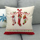 Christmas Decoration Cushion Cover Santa Claus Sofa Pillow Cover Holiday Decoration Pillowcase Linen Pillows Pillowcase 45x45cm