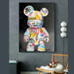 Cartoon Graffiti Bear Pop Art y estampados Decoración moderna del hogar Arte de pared Pintura de la habitación de los niños Cuadros