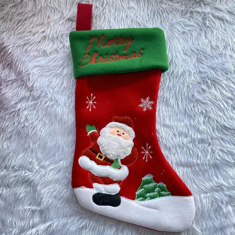 Christmas Decorations Santa Claus Socks Christmas Toys Christmas Stockings Christmas Cartoon Santa Candy Stockings Gift