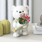 Estátua criativa Decorações de urso Acessórios para casa Cabinetes de TV Armários de TV Arranjos de Flores de Hallwea