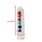 1 pc Natural Selenite Point Seven Chakras Healing Stone Obelisk Quartz Wand Tower Ornament for Home Decor Energy Stone Pyramid