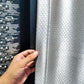 High-end Silver Gray Jacquard High Precision Pearl Lace Stitching Thickened Curtains for Living Room Bedroom Dining Room Balcony