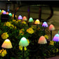 11M Mushroom String Lights Solar Fairy Lawn Lamp Outdoor Landscape Camping Garden Party Terrace Decoration Lights